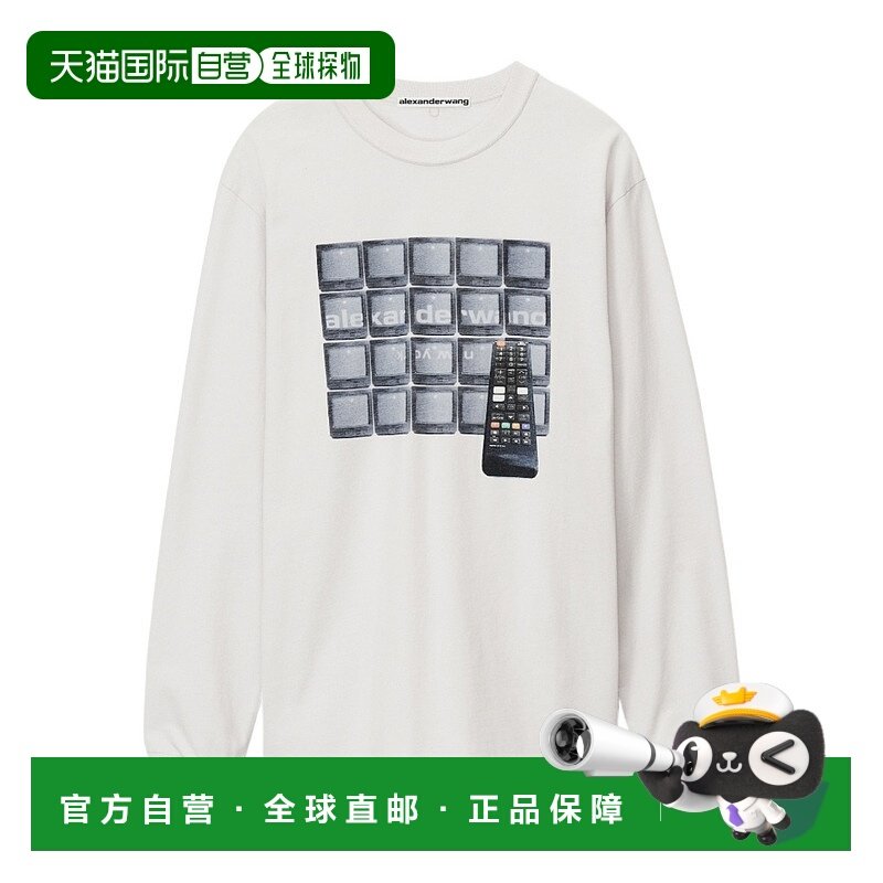 1h可退 alexander wang 女士 上装T恤长袖
