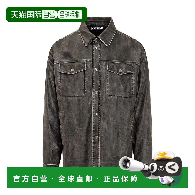 1h可退 PALM ANGELS 男士衬衫 PMJE015F25FAB0010710 AW2025