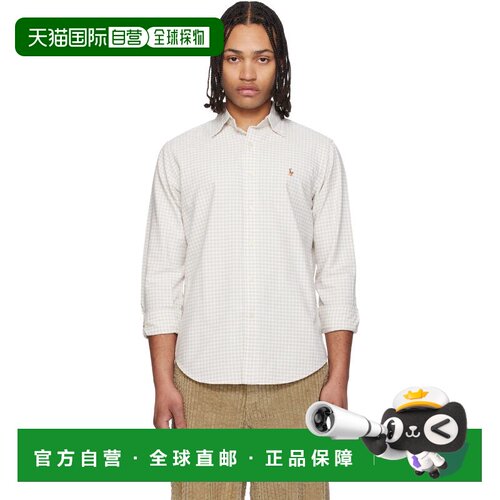 Polo Ralph Lauren Polo 拉夫 劳伦 男士 驼色 & 白色 Classic Fi