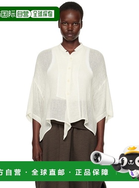 1h可退 潮奢 Y's 女士 灰白色 Half Sleeve Box 衬衫 YTB22329