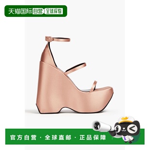 绸缎坡跟凉鞋 潮奢 女士 范思哲 10044831A00619 versace
