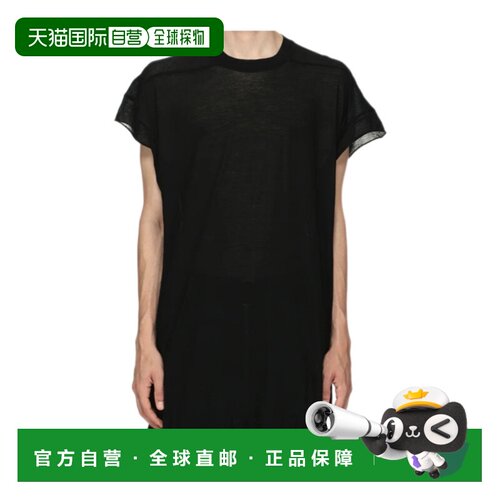 RICK OWENS 男士T恤 RU02F4255UC09 AW2026 黑色 短袖T恤