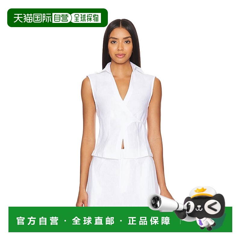 1h可退 潮奢 FAITHFULL THE BRAND 女士 Antibes 无袖裹式衬衫 FF