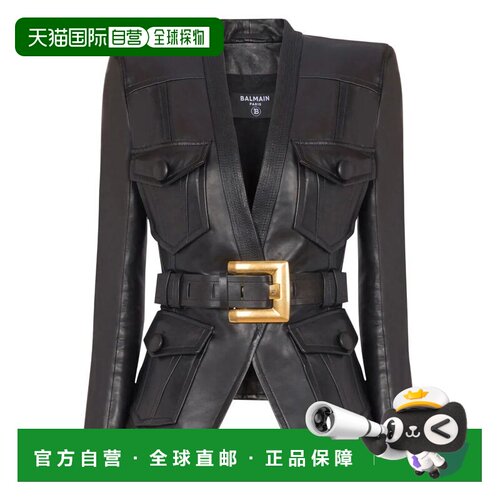BALMAIN 女士外套 FF1SI630LD630990PA AW2026 黑色
