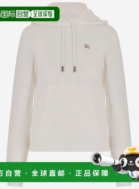 BURBERRY 女士针织毛衣 8110965CHALK AW2025 白色卫衣帽衫