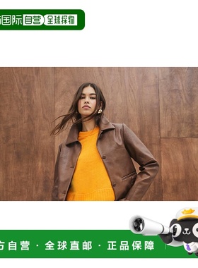 1h可退 潮奢 river island 河岛 女士 “” 罗纹橙色套头衫