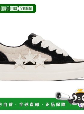 1h可退 潮奢 AMIRI 女士 黑色 & 灰白色 Sunset Skate Low 运动鞋