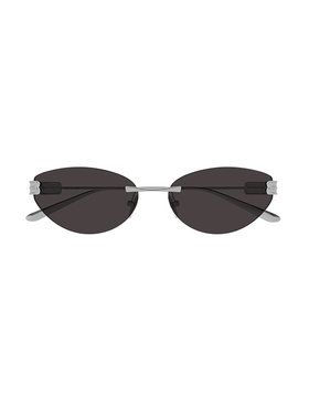 BALENCIAGA 男士太阳镜 BB0486S002 SS2026 银色 BB0486S