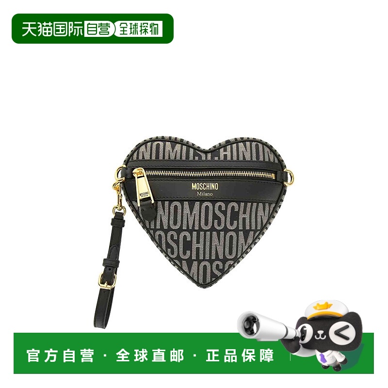 1h可退 MOSCHINO 女士斜挎包 84098269A2555 CO 金色 Lurex Logo