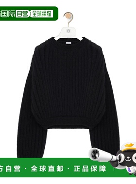 LOEWE 女士针织衫 S359Y14KI21100 SS2026 黑色 长袖针织衫