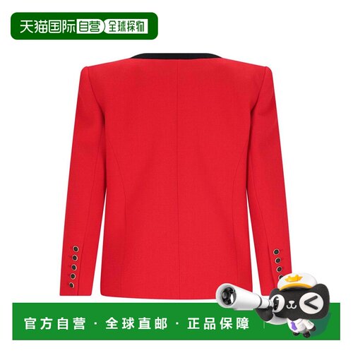 BALMAIN 女士西服 DF1SM370WB86EAE AW2024 红色 Wool Jacket