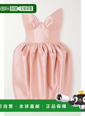 1h可退 潮奢 ZIMMERMANN 女士 Matchmaker 褶皱真丝羊毛混纺迷你