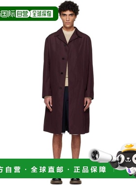 1h可退 潮奢 Jil Sander 吉尔 桑达 男士 酒红色 Sport 大衣 J22S