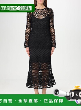 PINKO 女士连衣裙 104731A2FFZ99 SS2025 黑色 长袖连衣裙