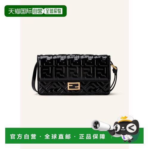 1h可退 FENDI 女士斜挎包 100306494913000 CO 黑色 BAGUETTE sho