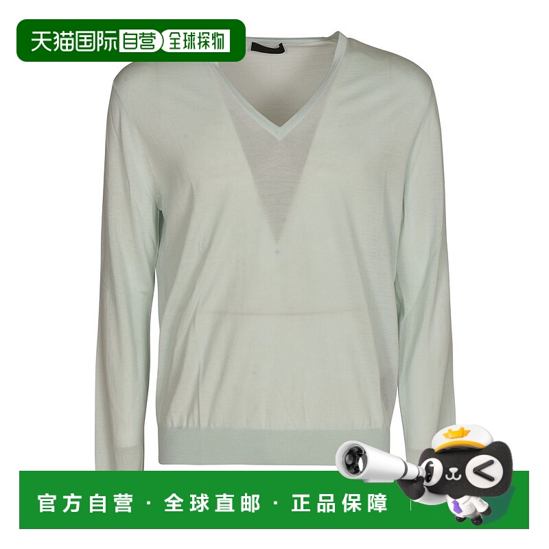 1h可退 PRADA 男士针织毛衣 UMM985C5WF0035 SS2021 白色