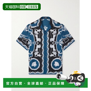 范思哲 versace 男士 巴洛克印花短袖 10227401A 1h可退 襯衫 潮奢