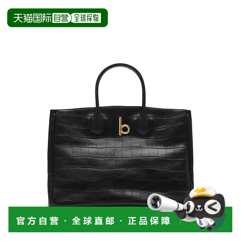 1h可退 BURBERRY 女士手提包 8102387X SS2025 黑色