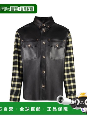 1h可退 潮奢 versace 范思哲 男士 格纹长袖衬衫 10102631A07471