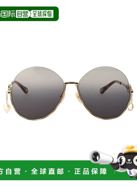 CHLOÉ 女士眼镜 CH0067S001 AW2022 灰色 徽标太阳镜