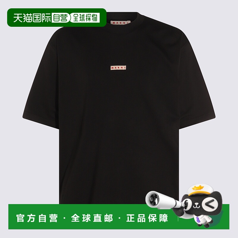 1h可退 MARNI 男士T恤 HUMU0223X6UTCZ5700N99 AW2025 黑色