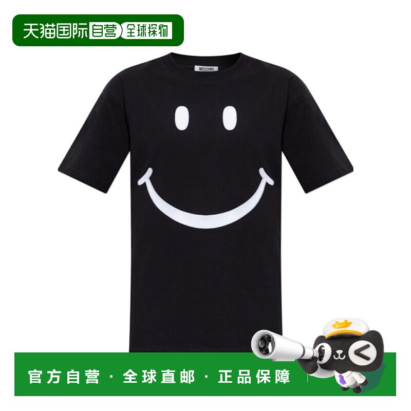 1h可退 MOSCHINO 女士T恤 252DJ071254411555 AW2025 黑色女装