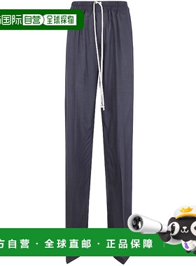 RICK OWENS 女士休闲裤 RP01F6325WG09 SS2026黑色阔腿裤卫裤