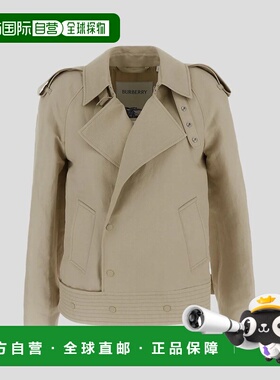 BURBERRY 女士外套 8087349A1450 SS2024 浅棕色 GIUBBINI夹克