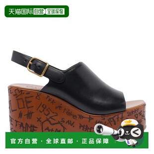 CHLOÉ 女士凉鞋 C25U10GLU001 CO 棕色 Maxime Wedge Sandals