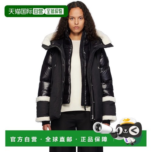 1h可退 潮奢 Mackage 女士 黑色 Cyrah 羽绒夹克 Cyrah