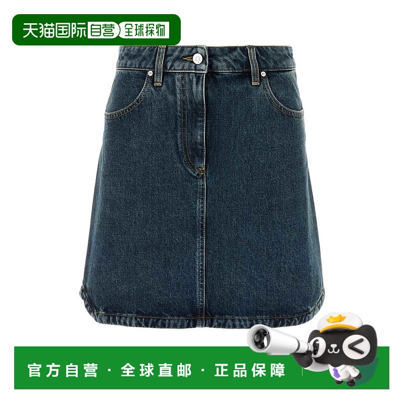 1h可退 GIVENCHY 女士半身裙 BW40XT5YCA420 SS2025 蓝色 Denim m