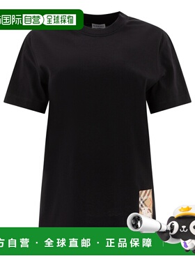 BURBERRY 女士T恤 8104889 SS2025 黑色 T-shirts