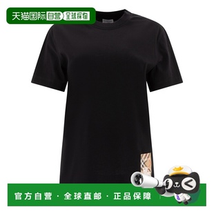 BURBERRY 女士T恤 8104889 SS2025 黑色 T-shirts
