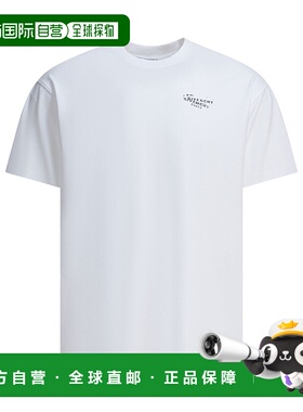 GIVENCHY 男士T恤 BM71NK3YSA100 SS2026 白色 White cotton t-sh