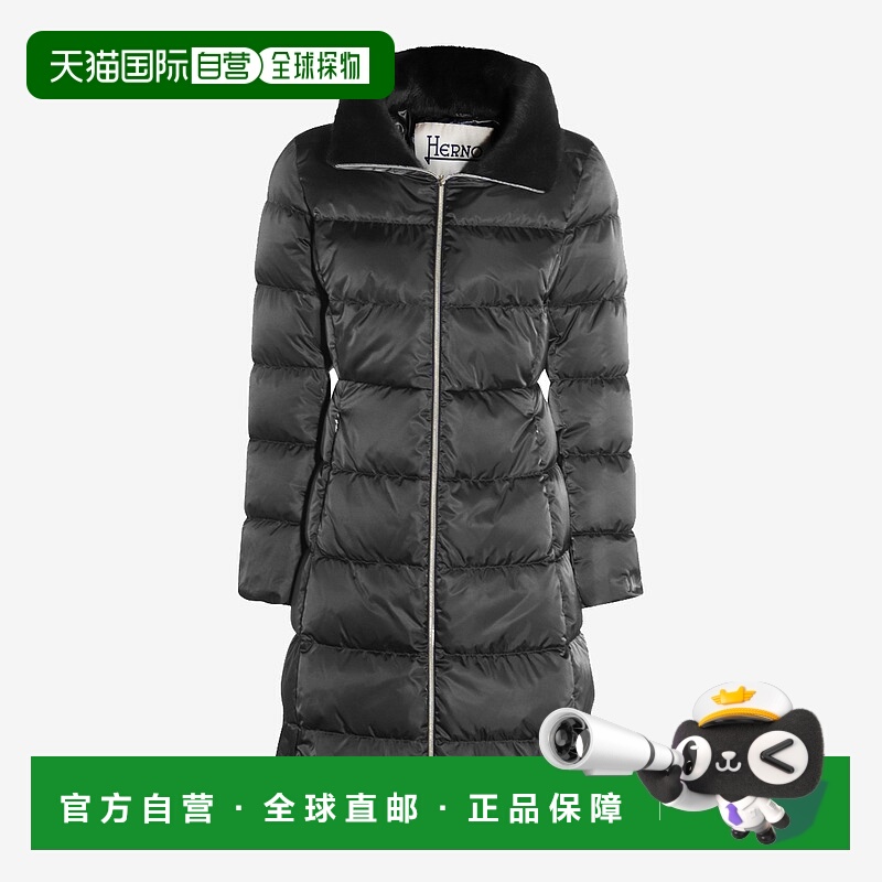 1h可退 HERNO 女士夹克 PI002124D12170Z9300 AW2025 黑色羽绒