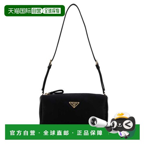 Prada 普拉达 女士 黑色绸缎迷你肩包 1NE064AC4F0002