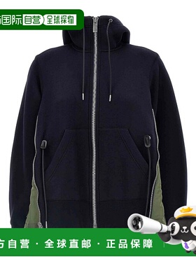 1h可退 潮奢 Sacai 女士 斜纹连帽衫 SCW230 colorful花色 舒适时