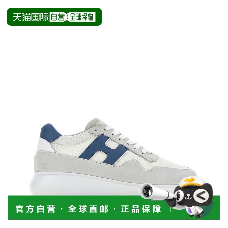 1h可退 HOGAN 男士休闲鞋 HXM3710EG30U3O546P SS2025 灰色