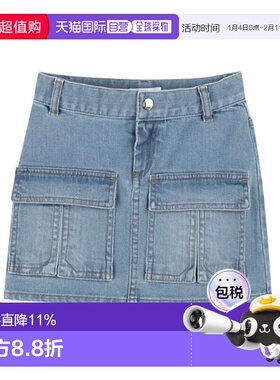 CHLOÉ 女童连衣裙 C20456Z04 SS2025 蓝色 多口袋裙装