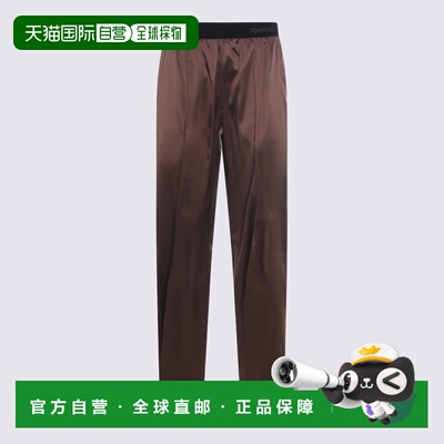 潮奢 Tom Ford 汤姆 福特 女士 棕色休闲裤裤子 PAW683FAX881ECD