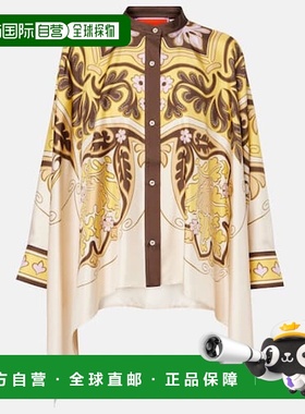 1h可退 潮奢 La Doublej 女士 Spells Placee 真丝衬衫