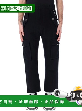 BALMAIN 男士休闲裤 CH1PQ275CE250PA CO 黑色 Tapered cargo pan