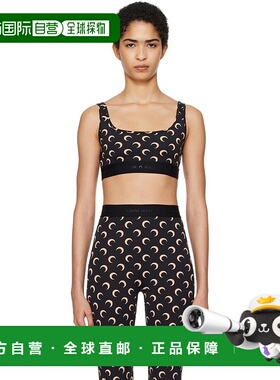 1h可退 潮奢 Marine Serre 女士 黑色 & 驼色 Moon Printed Jerse