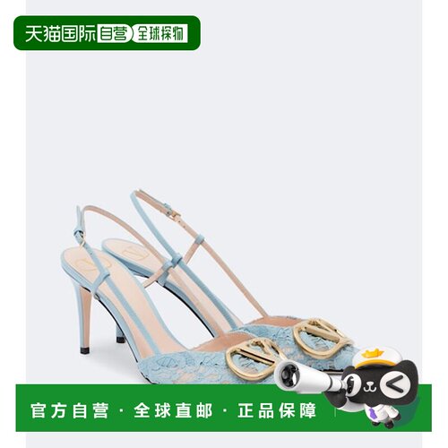 valentino 华伦天奴 女士 VLogo 系带露跟浅口鞋 9W2S0R01MMC
