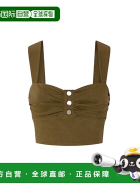 PINKO 女士背心吊带 104885A0IMX26GREEN SS2025 军绿色性感