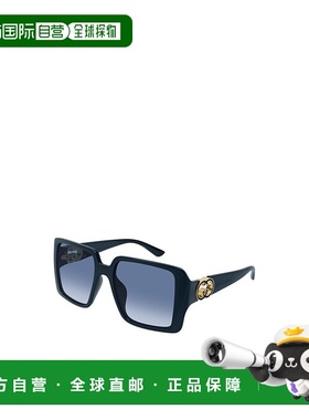GUCCI 女士眼镜 GG1692S007 AW2025 古驰 蓝色几何太阳镜