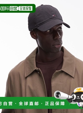 1h可退 潮奢 Tommy Hilfiger 汤米 希尔费格 男士 flag 帽子(黑色