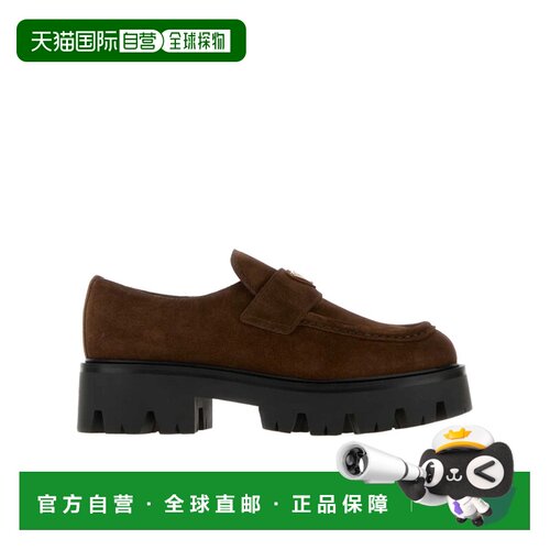 PRADA 女士休闲鞋 1D185O103F050F0324 AW2025 棕色普拉达一脚蹬