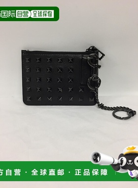 VALENTINO 男士钱包 WY0P0T14PWR0NO AW2021 黑色 铆钉卡包