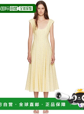 1h可退 潮奢 Danielle Guizio 女士 黄色 Leila 连衣裙 P25404W08